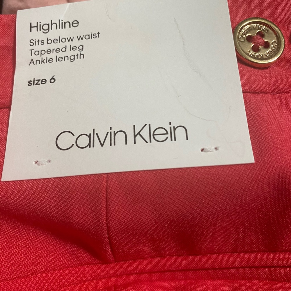 Pink Ankle length Calvin Klein pants - Picture 4 of 4